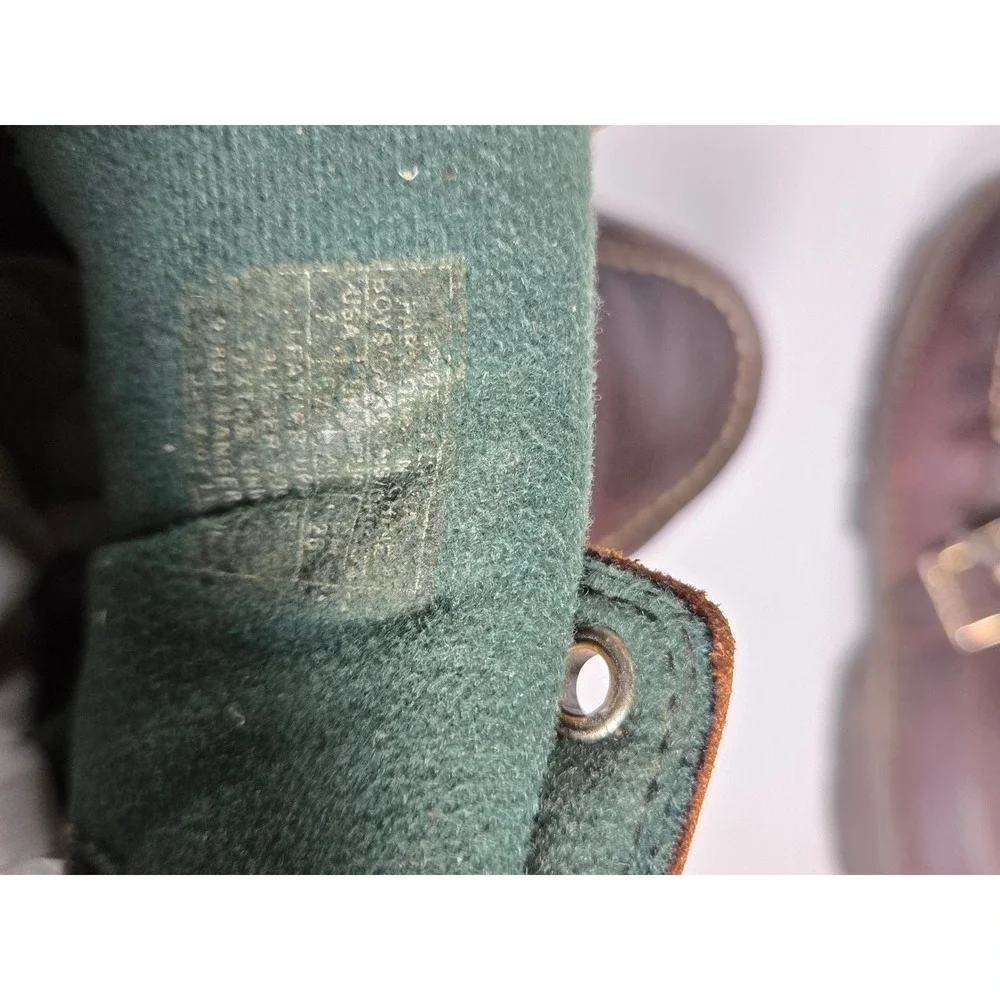 Kids Polo Ralph Lauren Size 6 Brown Leather Ranger Buckle‎ Lace Up Boots